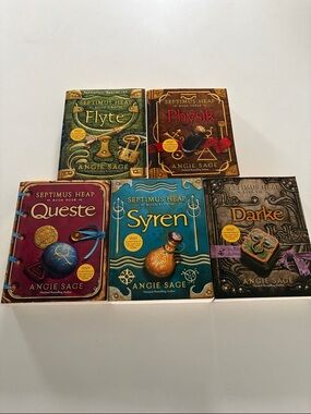 Books 2-6 from the Septimus Heap Young Adult Fantasy Series by Angie Sage
